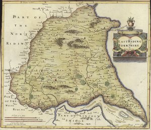 Map of the East Riding of Yorkshire